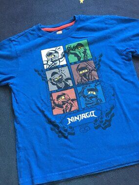 Lego Ninjago Boys T-Shirt Blue 7T